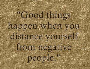 distance from negative people