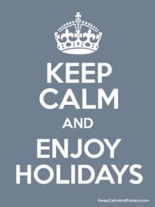 keep calm holidays