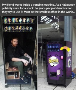 Halloween vending machine