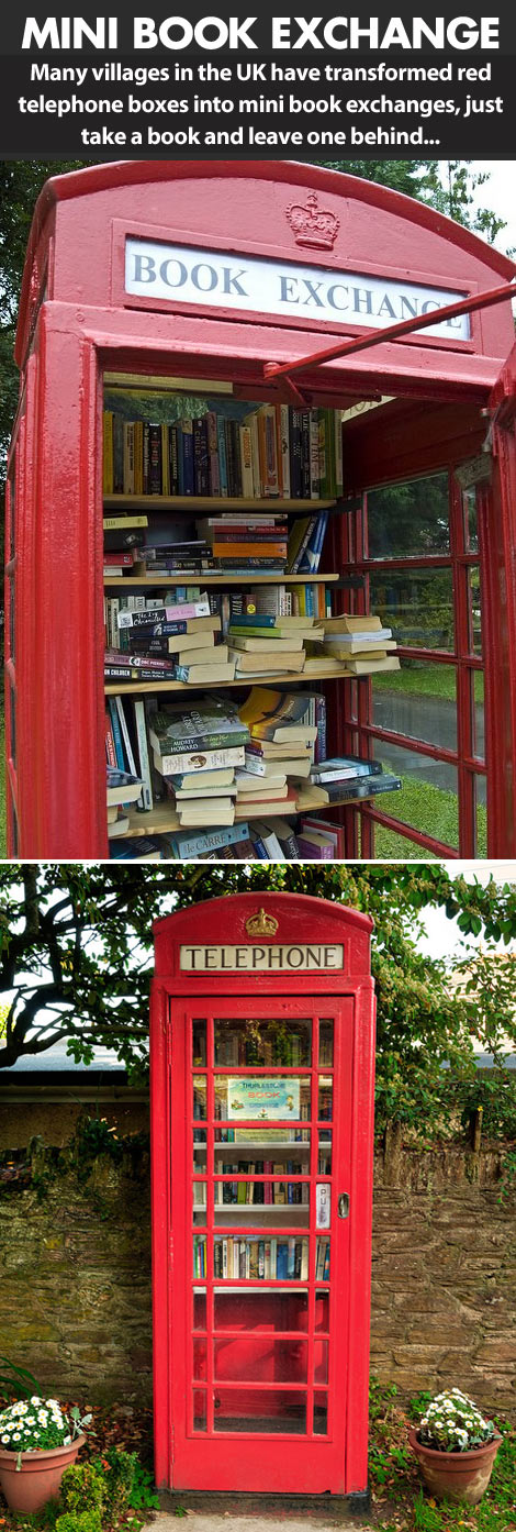 phone booth book exchange