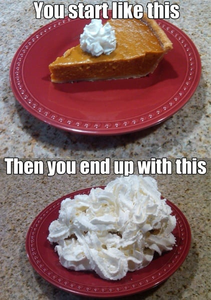 pumpkin pie whipped cream