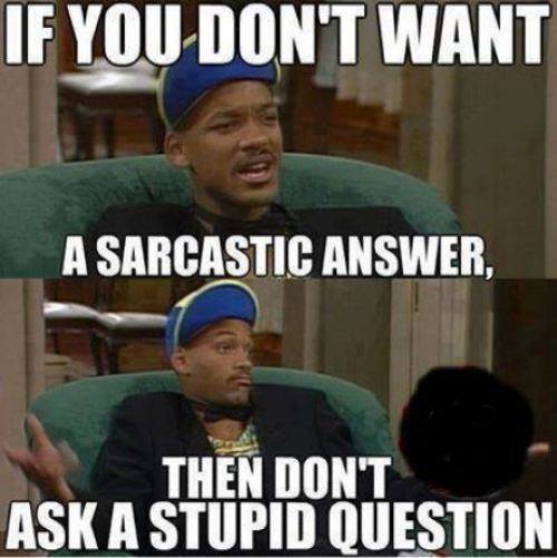 sarcastic answer