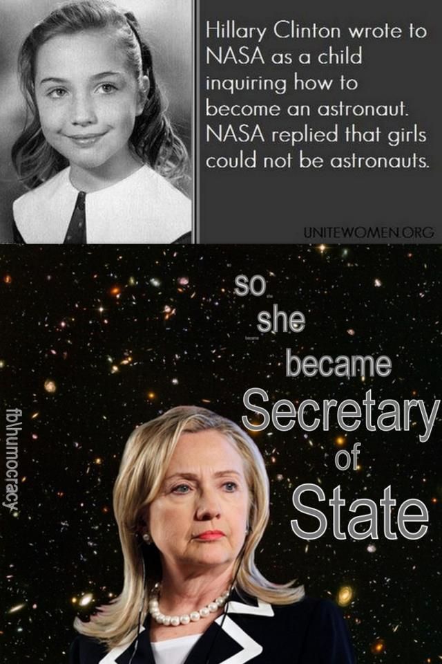 Clinton Nasa secretary of state