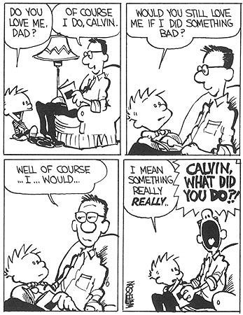 Calvin do you love me Dad