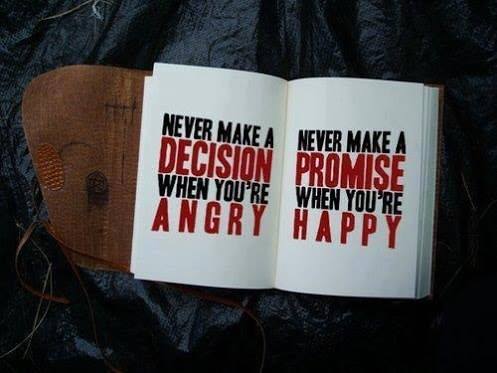 never make decision - never make promisse