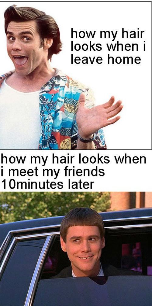 hair leaving home - hair meeting friends