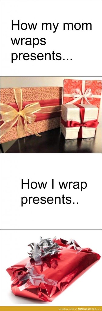 wrapping presents