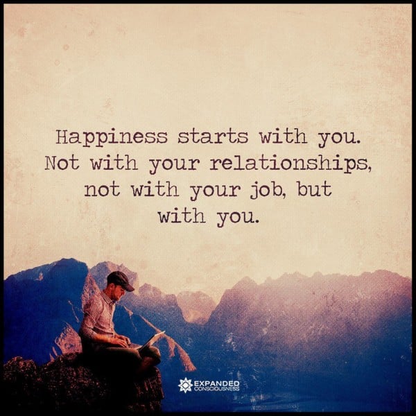 happiness starts with you