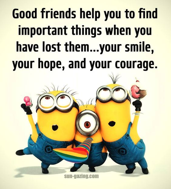 good friends help find - Minions