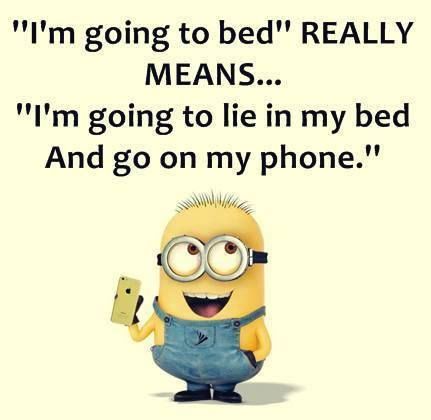 Minion - going to bed