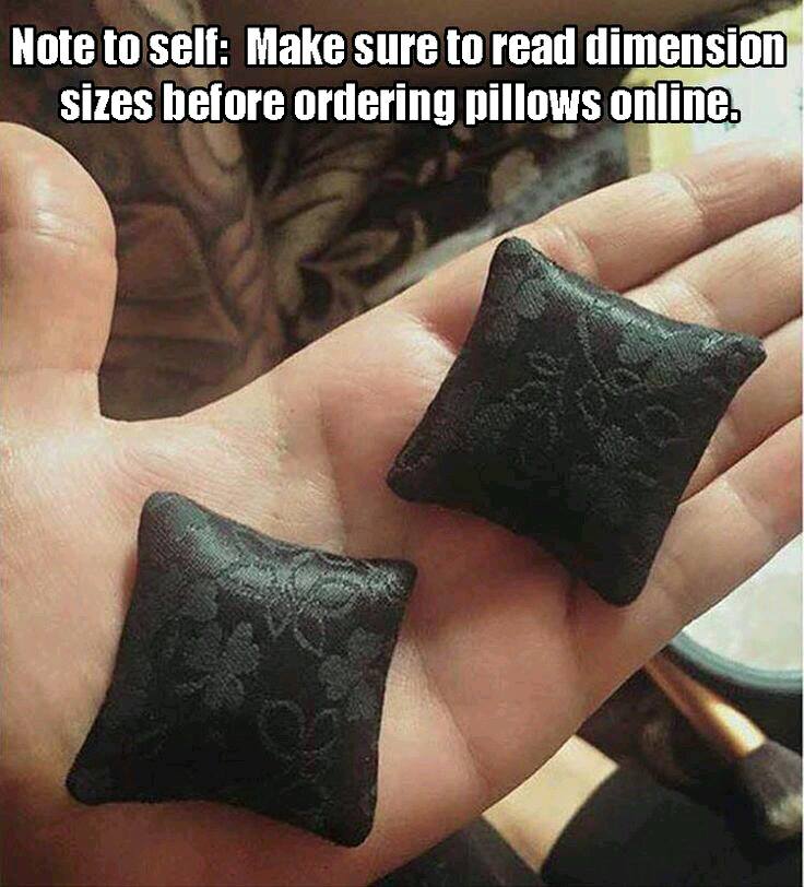 pillow dimensions online