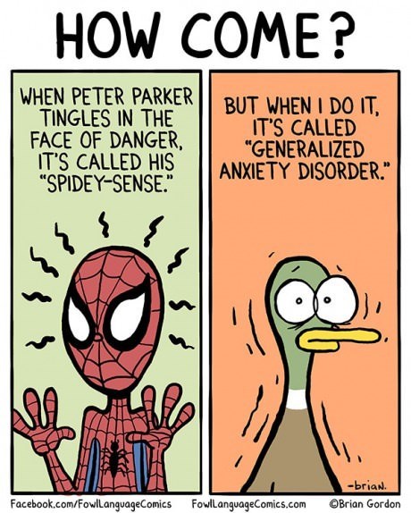 spiderman - anxiety
